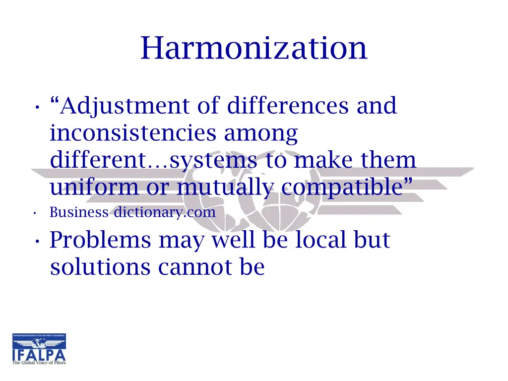 harmonization