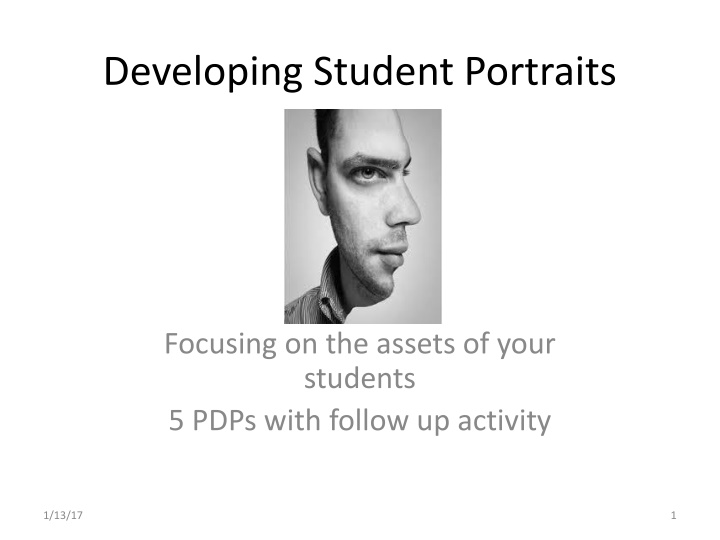 developing student portraits
