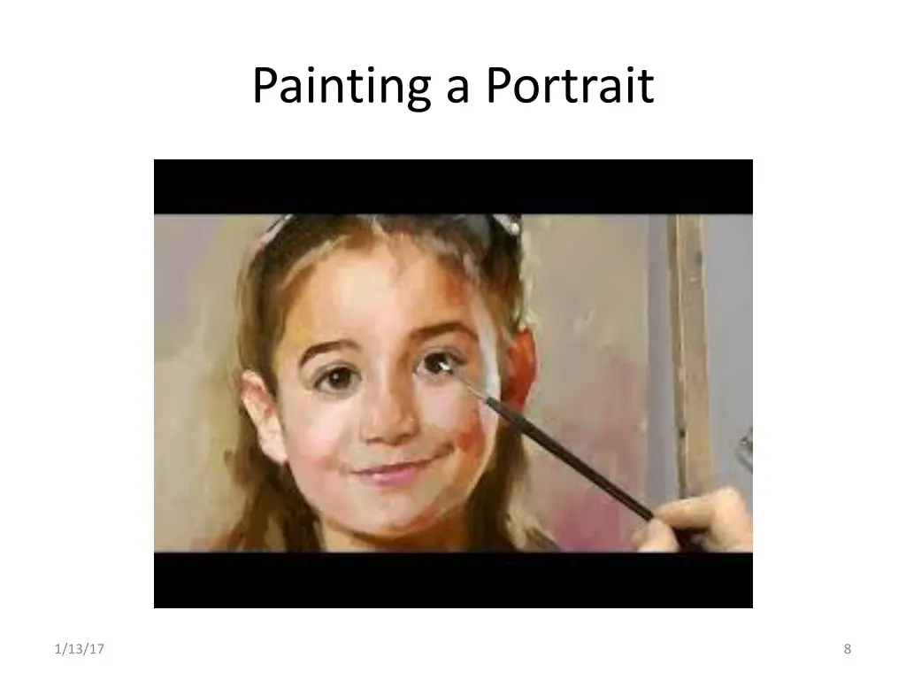 painting a portrait
