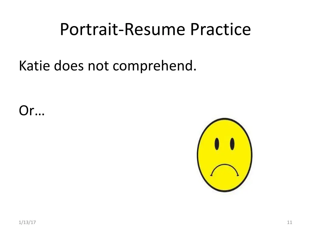 portrait resume practice 2