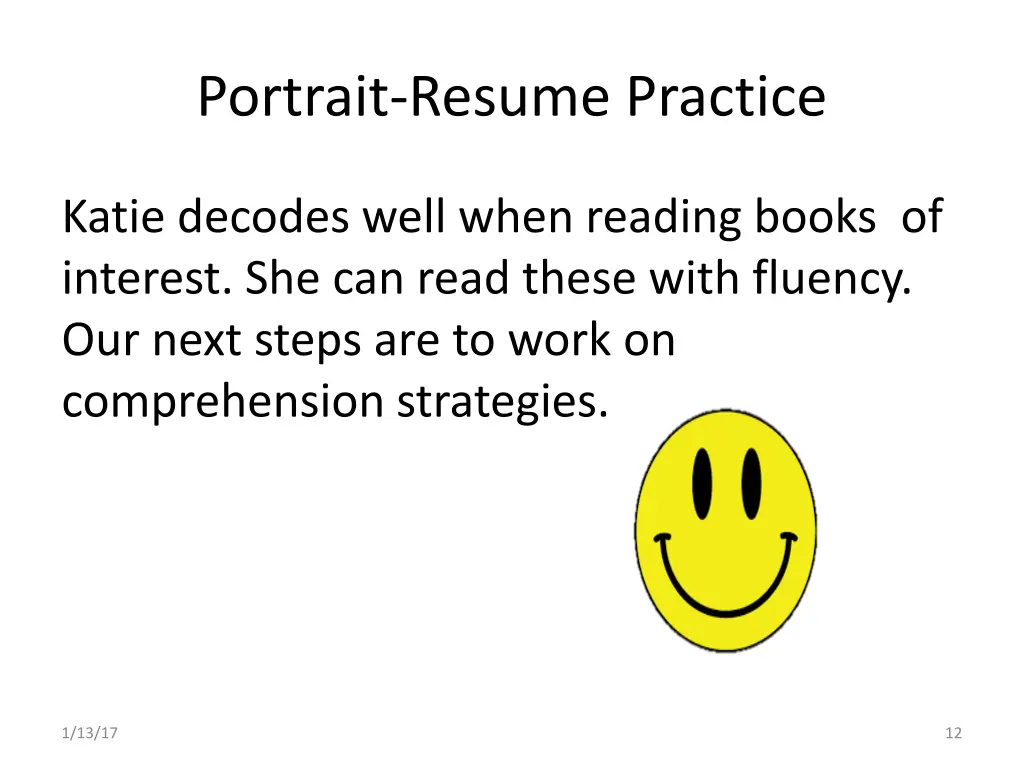 portrait resume practice 3