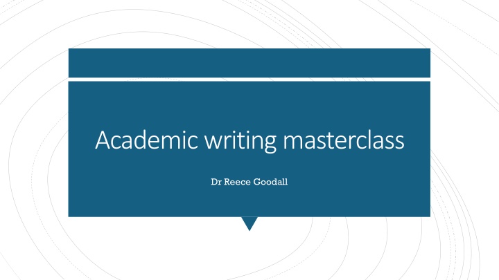 academic writing masterclass