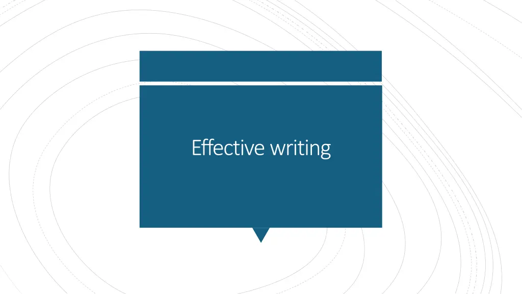 effective writing