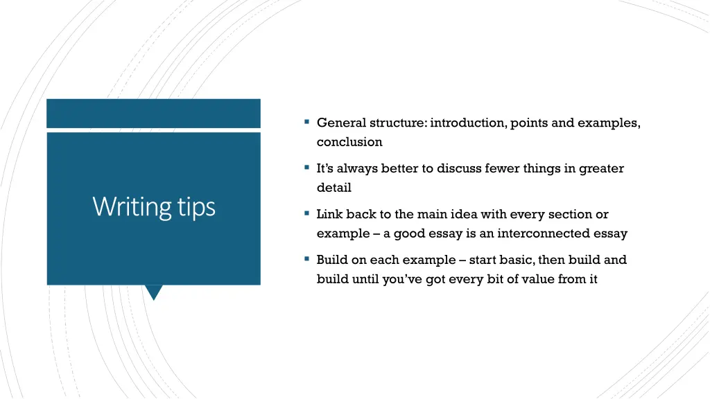 general structure introduction points