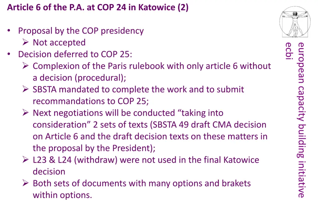 article 6 of the p a at cop 24 in katowice 2