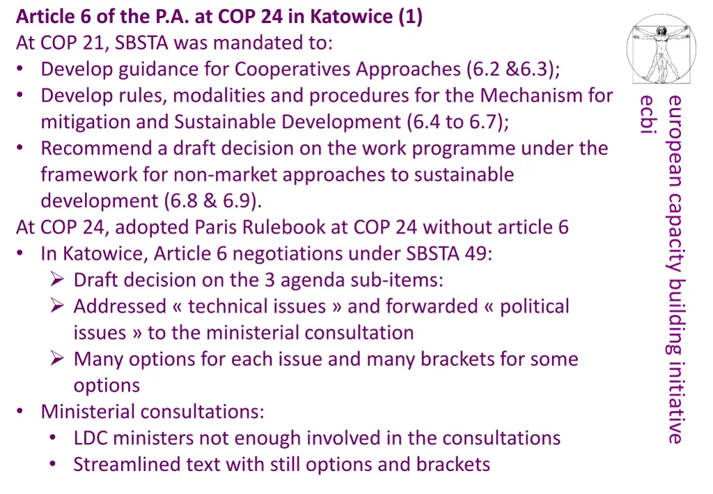 article 6 of the p a at cop 24 in katowice