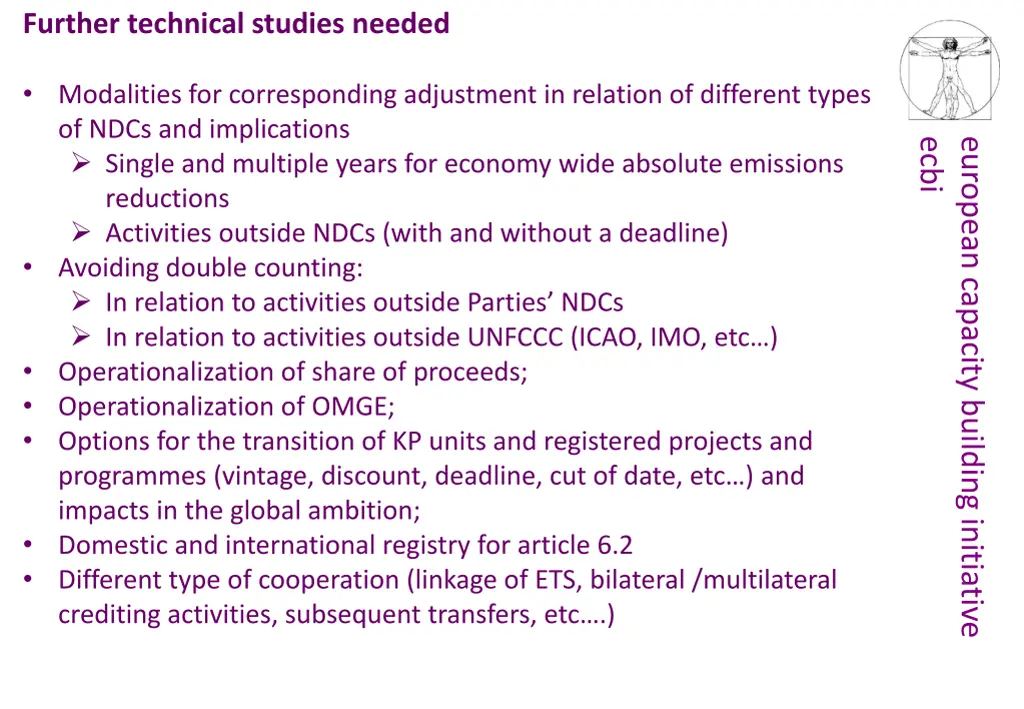further technical studies needed