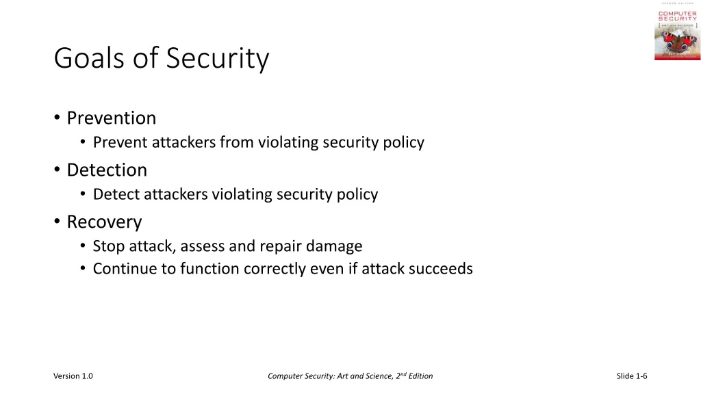 goals of security