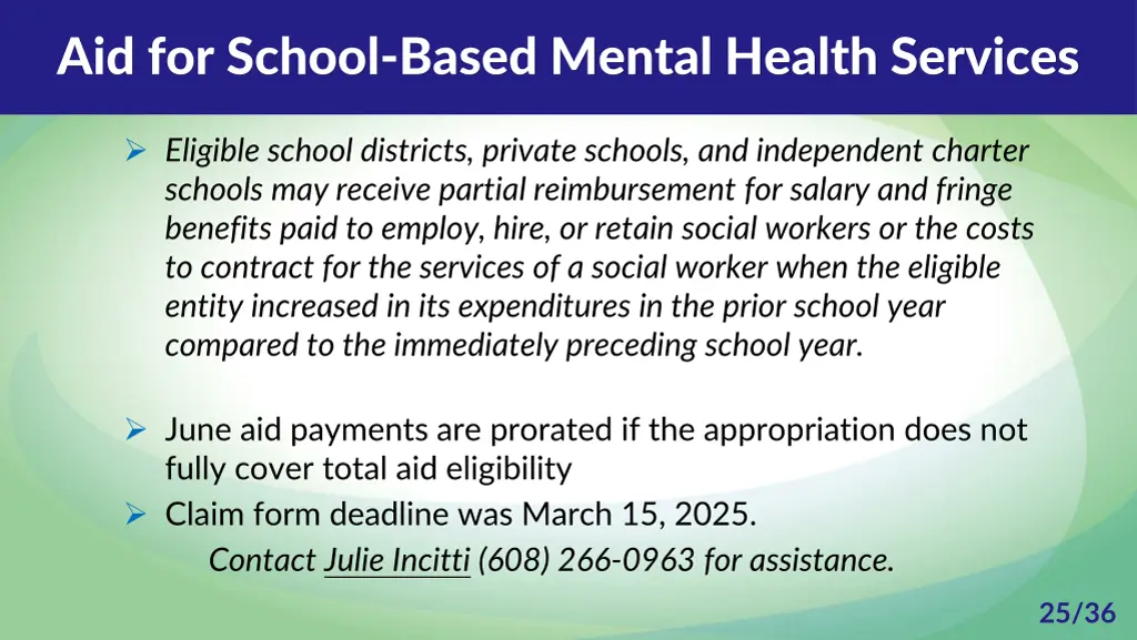 aid for school based mental health services 1