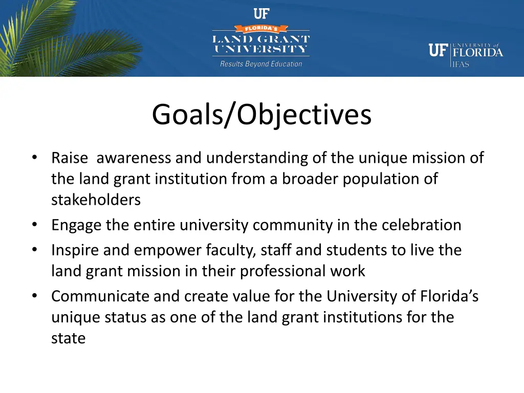 goals objectives