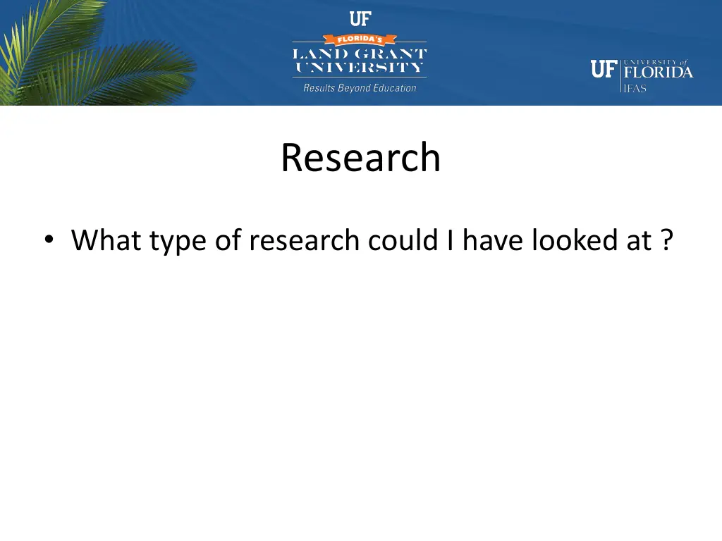 research
