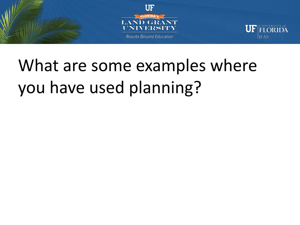 what are some examples where you have used