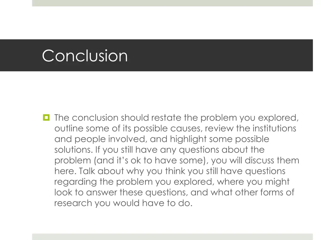 conclusion