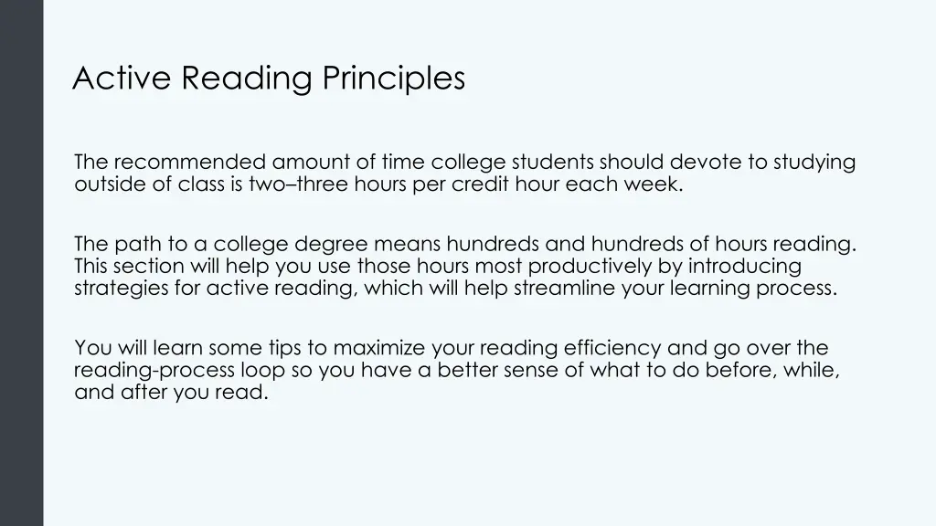 active reading principles