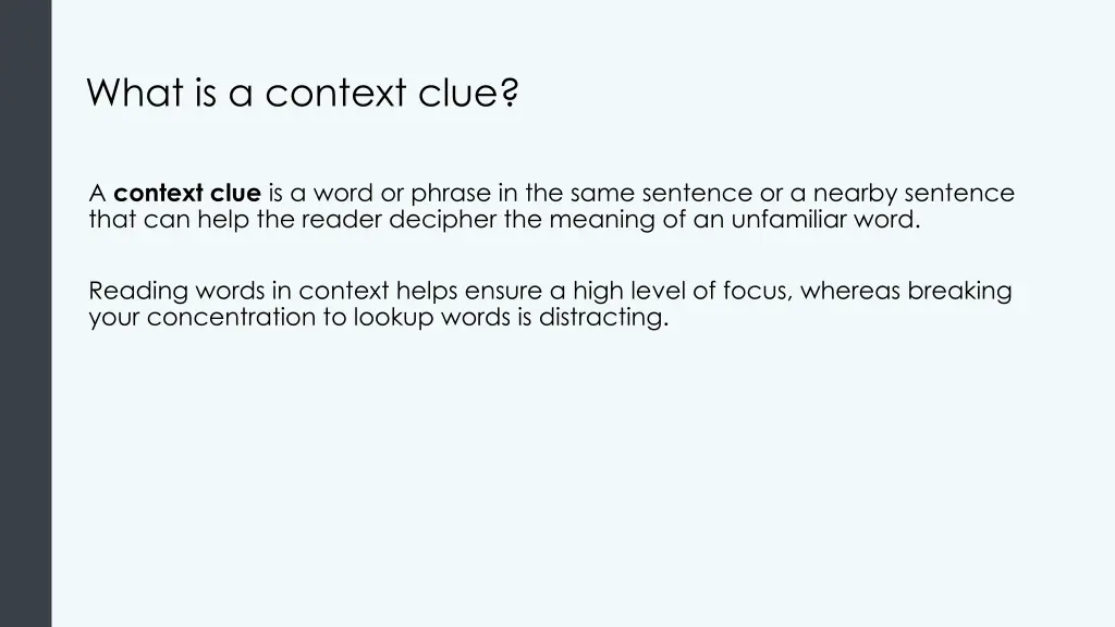 what is a context clue