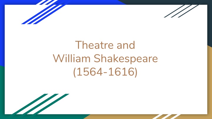 theatre and william shakespeare 1564 1616