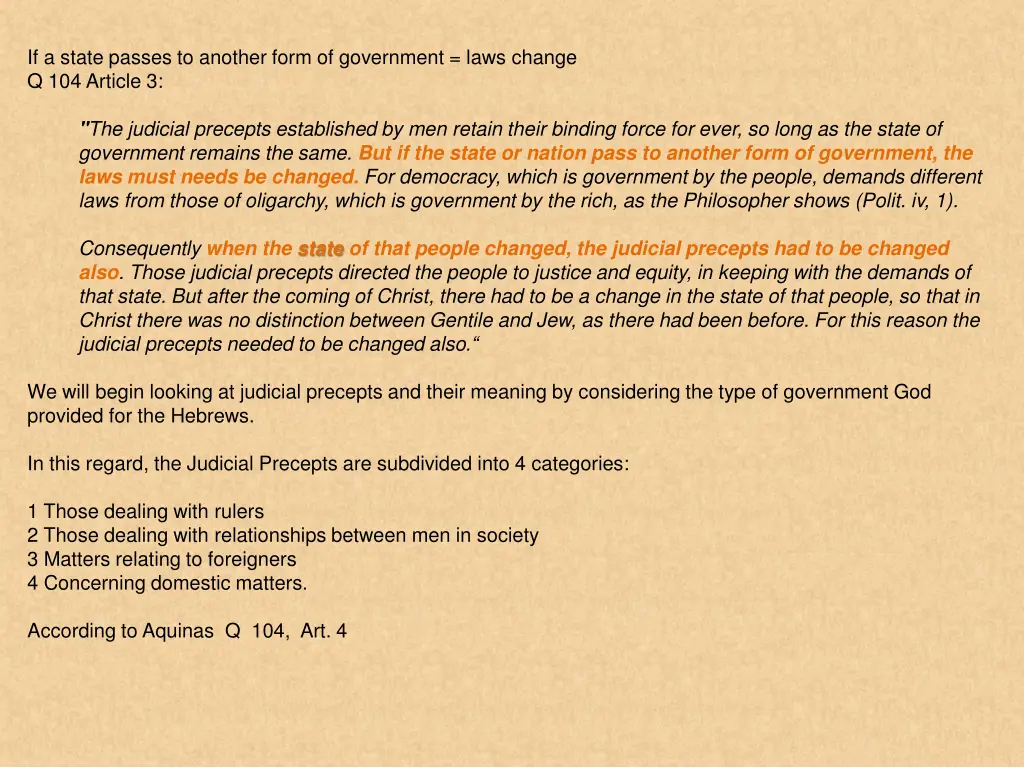 if a state passes to another form of government