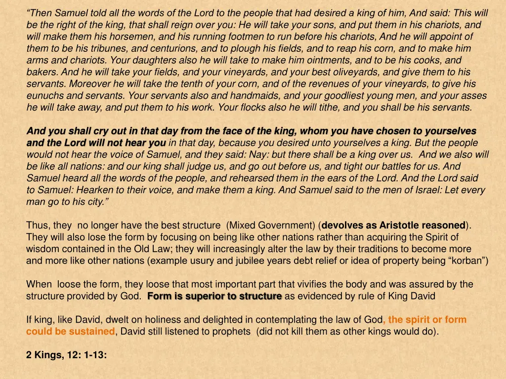 then samuel told all the words of the lord