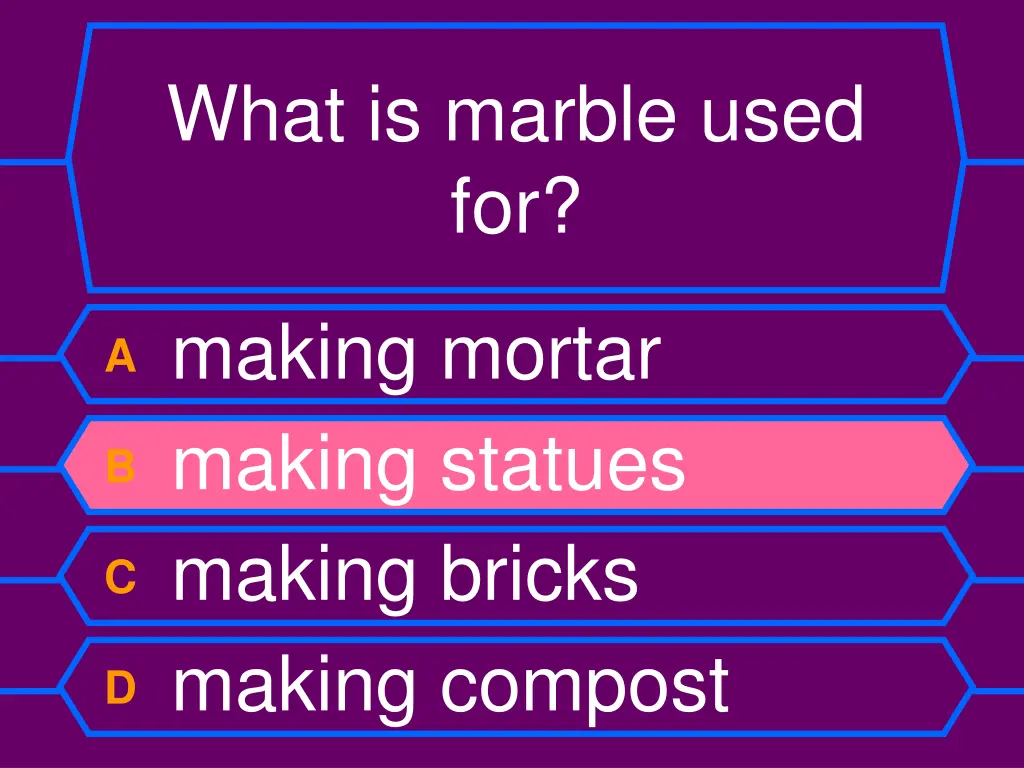 what is marble used for 1