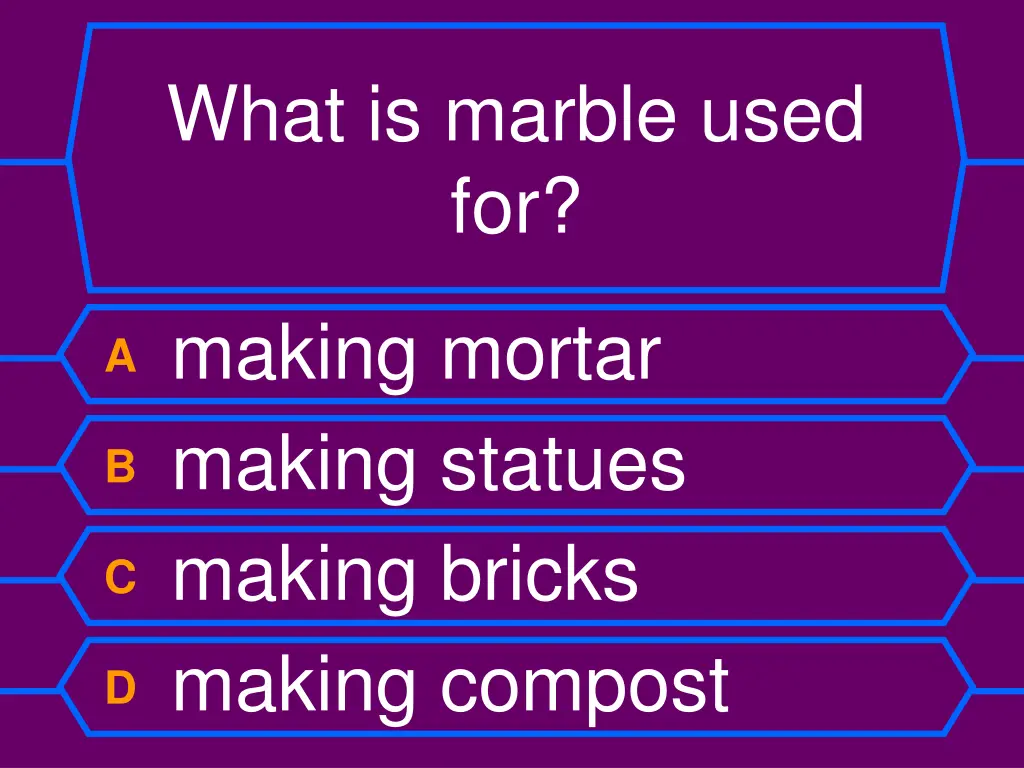 what is marble used for