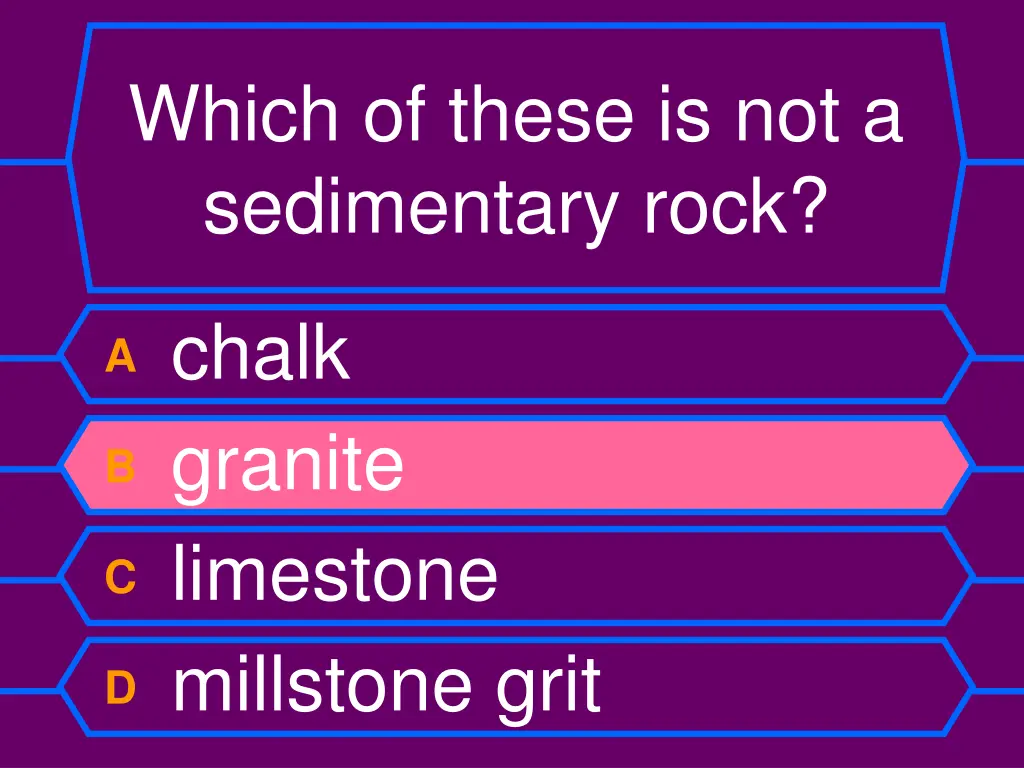 which of these is not a sedimentary rock 1