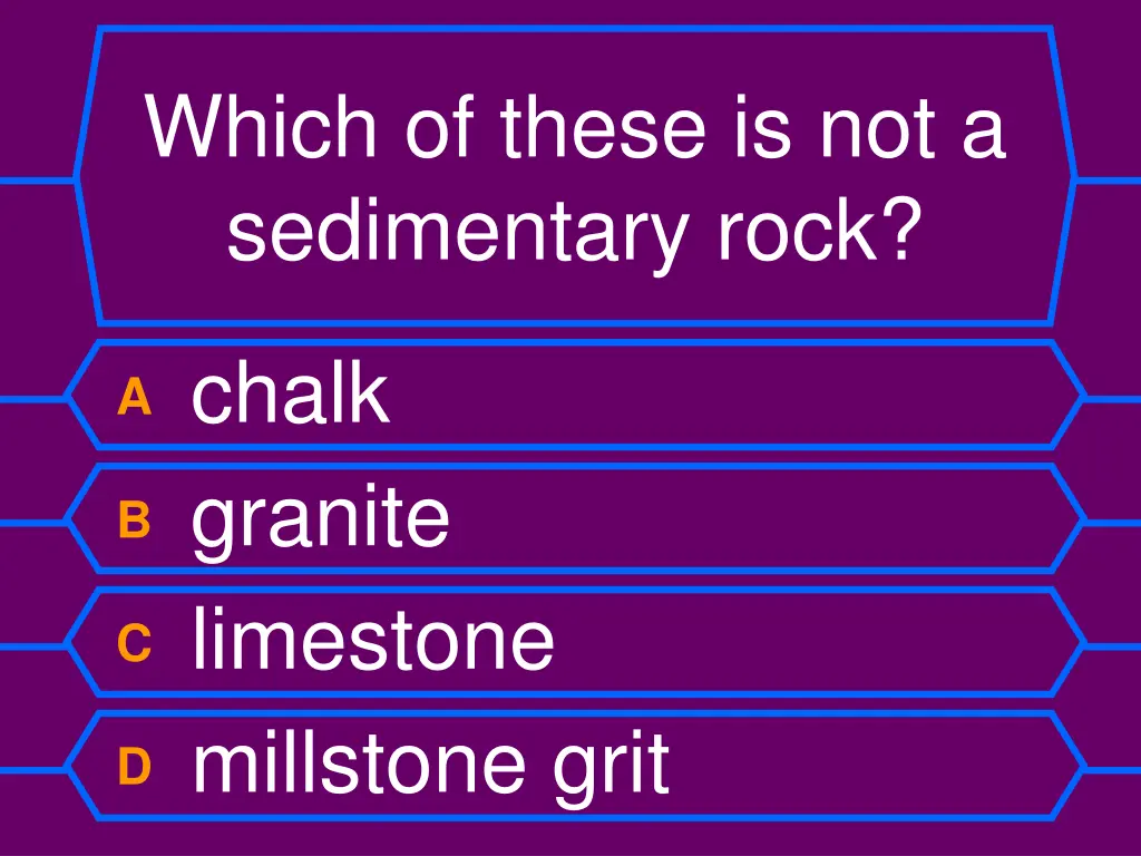 which of these is not a sedimentary rock