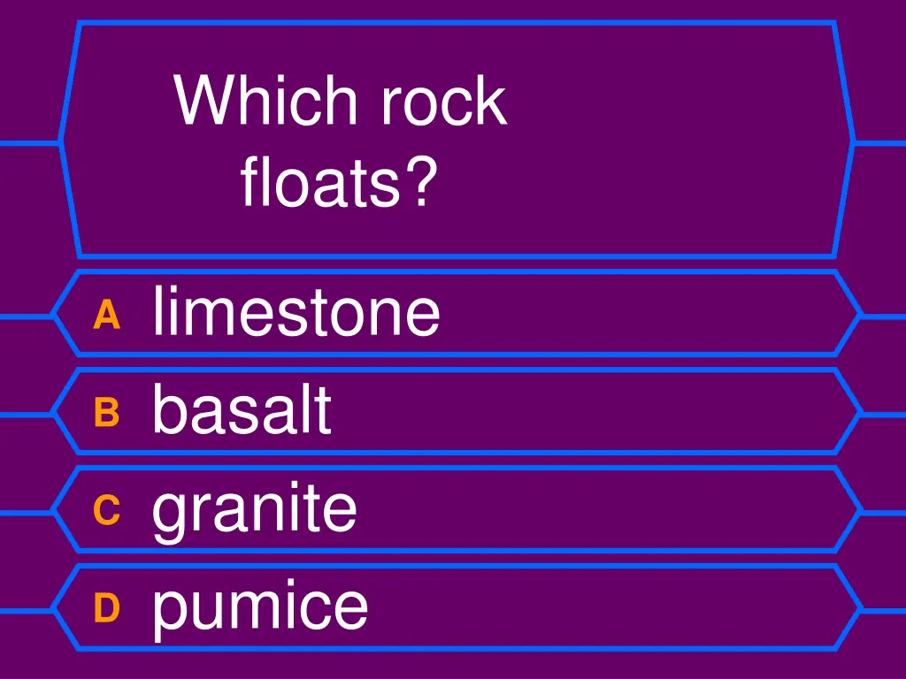 which rock floats