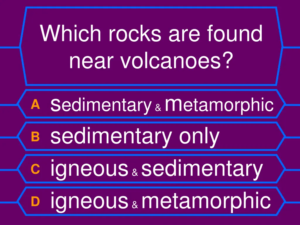 which rocks are found near volcanoes
