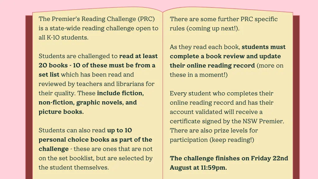 the premier s reading challenge prc is a state