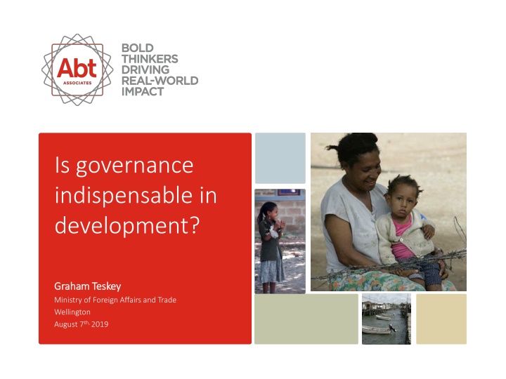 is governance indispensable in development