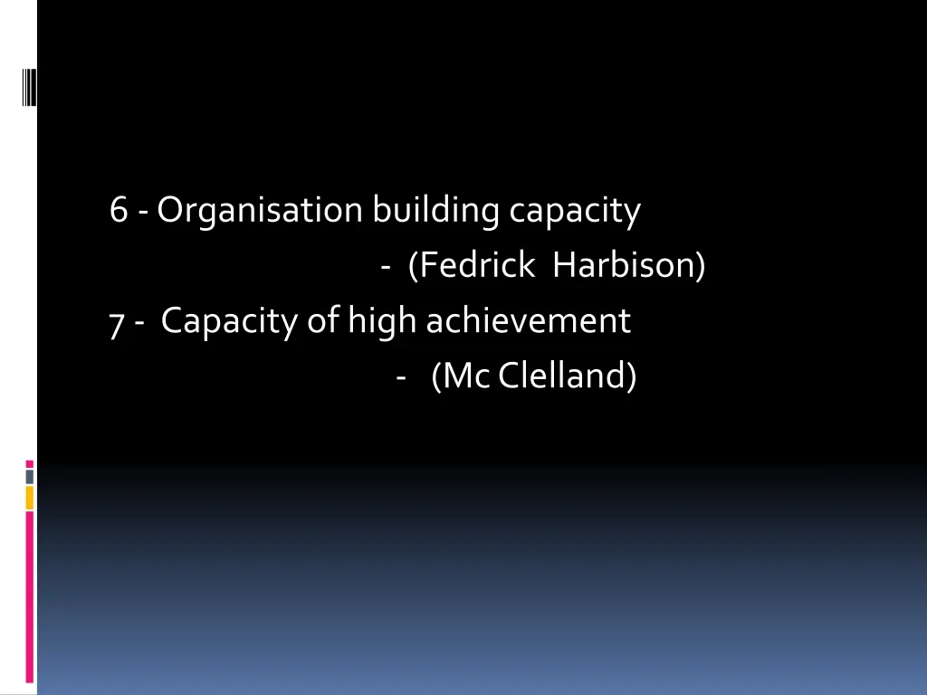 6 organisation building capacity fedrick harbison