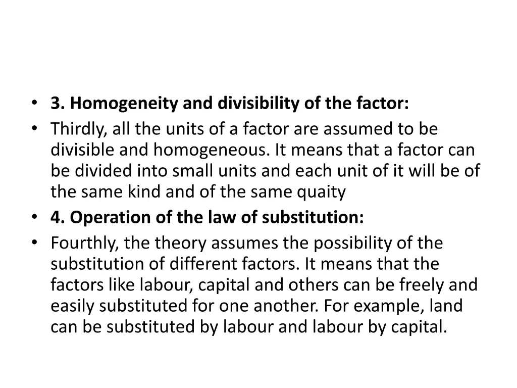3 homogeneity and divisibility of the factor