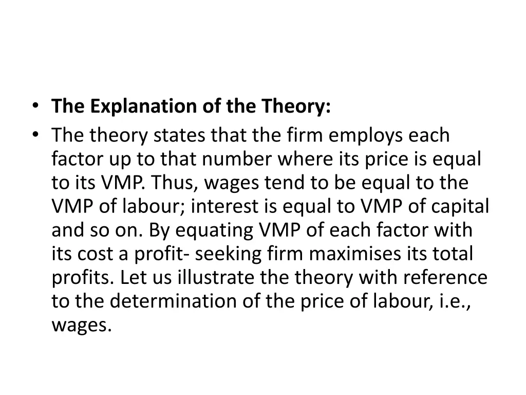 the explanation of the theory the theory states