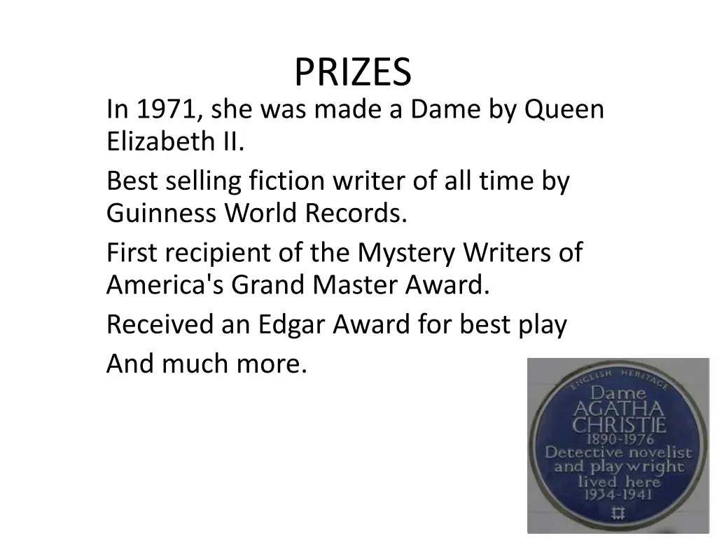 prizes