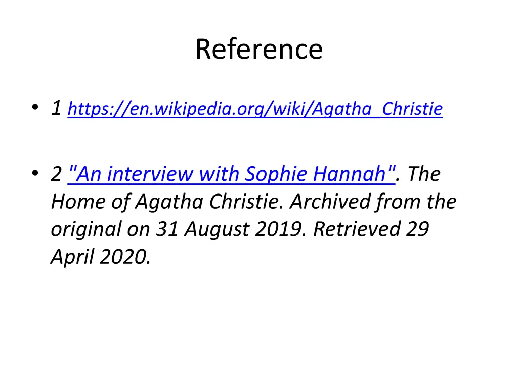 reference