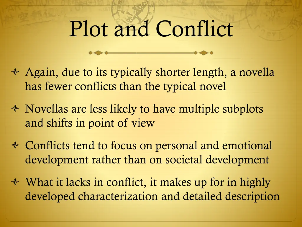 plot and conflict