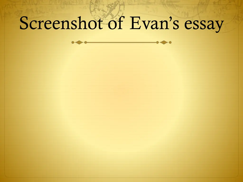 screenshot of evan s essay