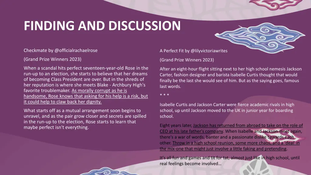 finding and discussion 1