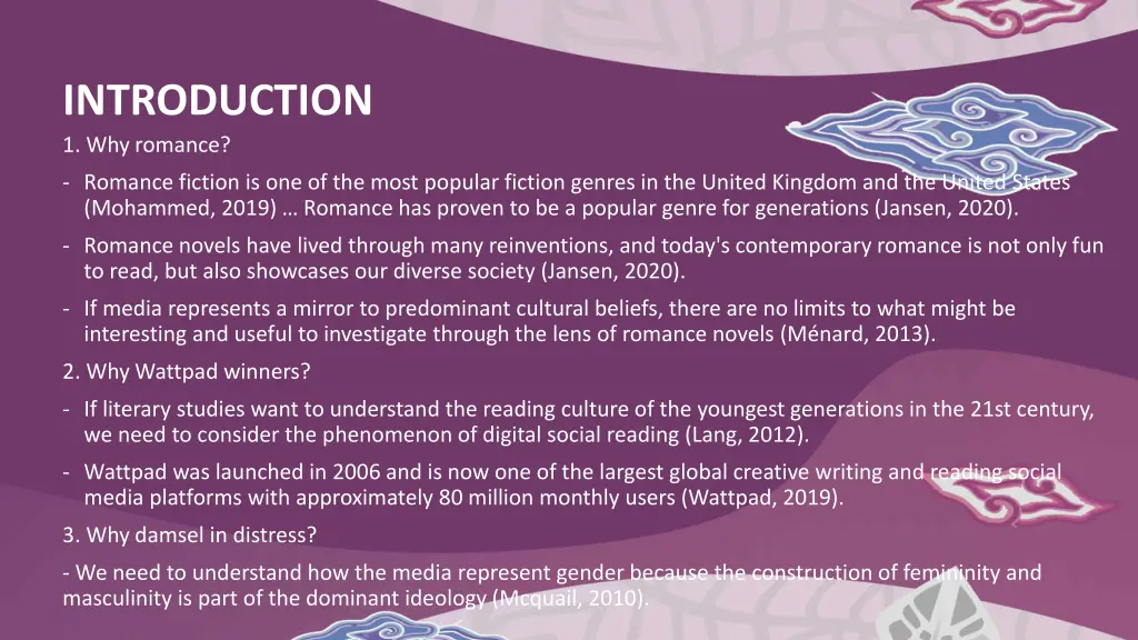 introduction 1 why romance