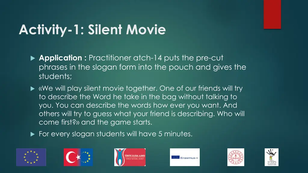 activity 1 silent movie