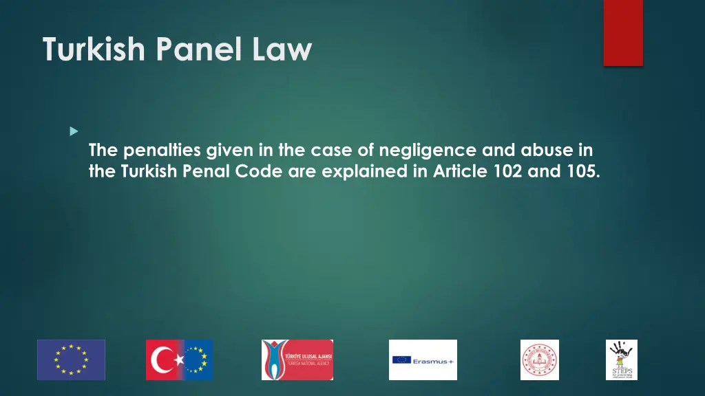 turkish panel law