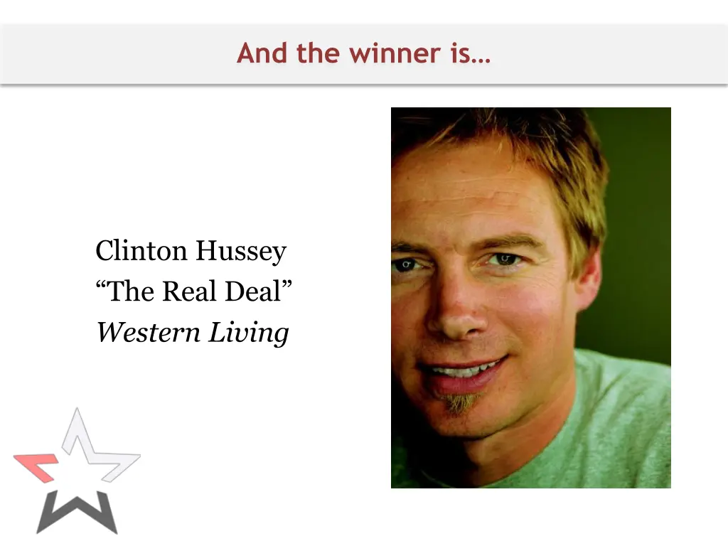and the winner is