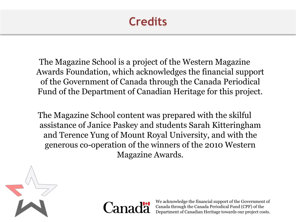 credits