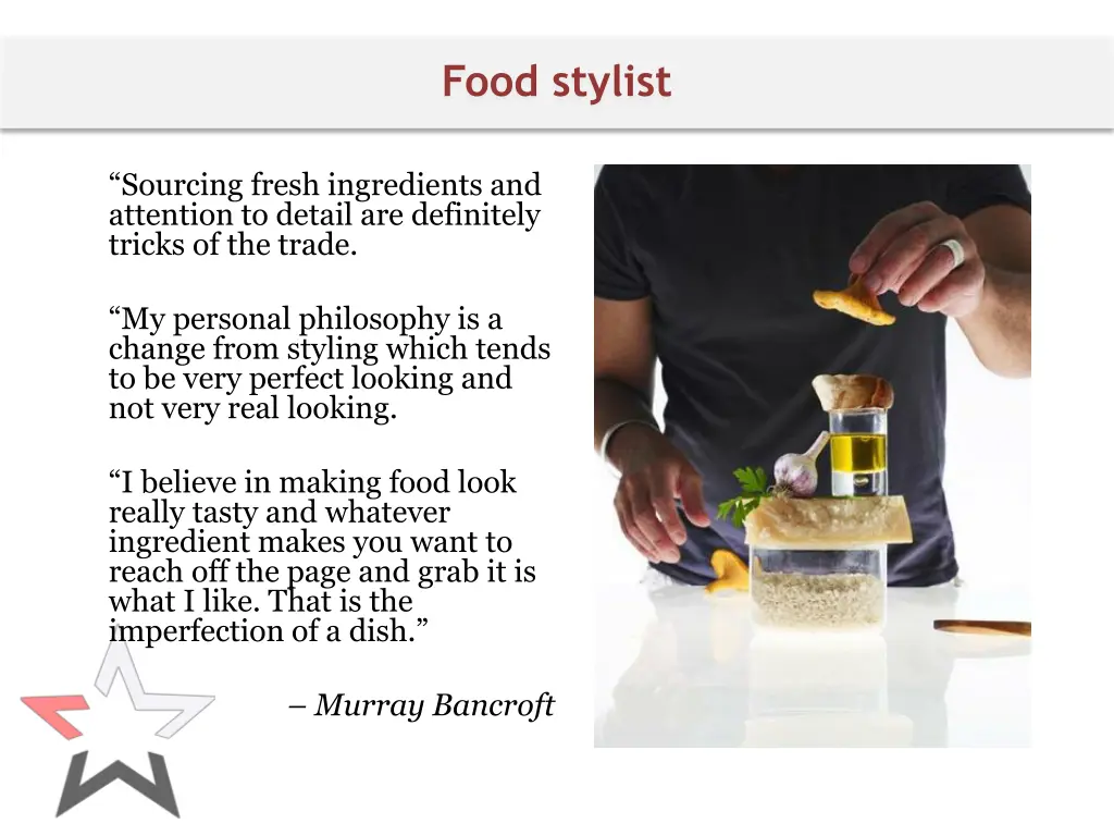 food stylist