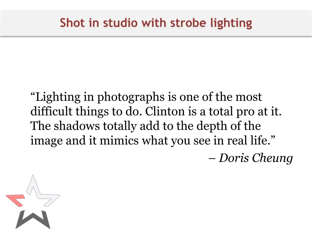 shot in studio with strobe lighting
