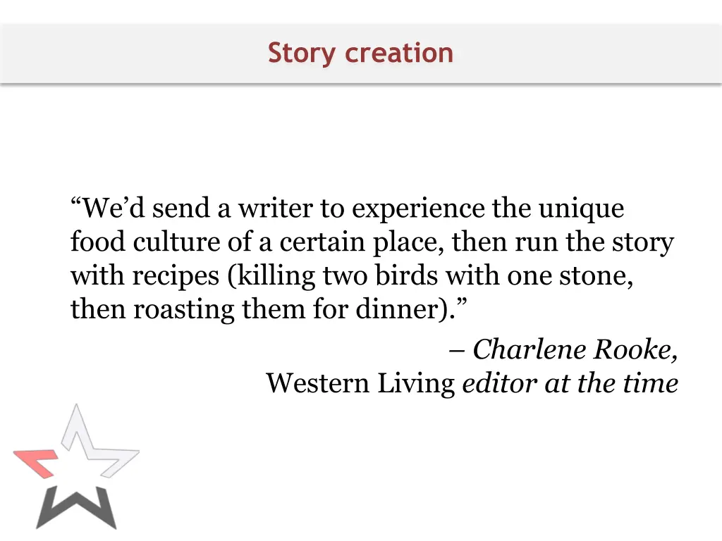 story creation