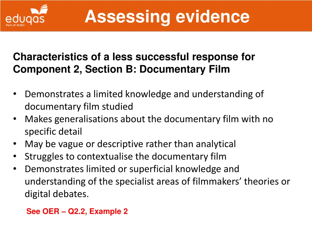 assessing evidence 23