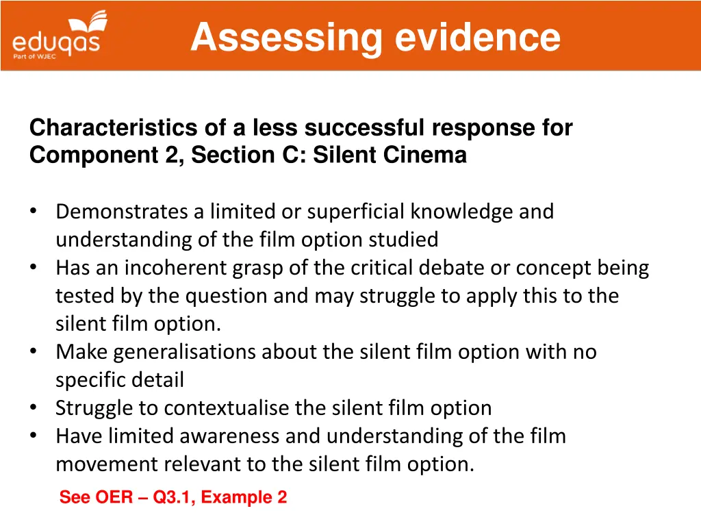 assessing evidence 25