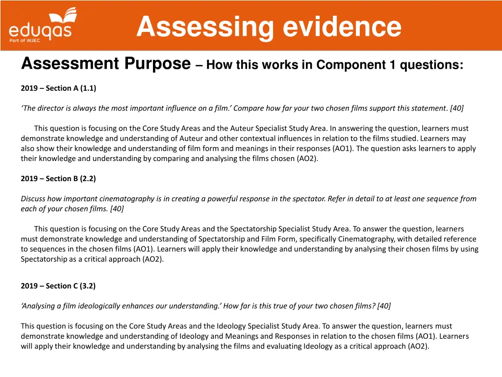 assessing evidence 7