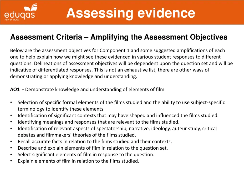 assessing evidence 8